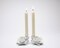 Ceramic White Rose Candle Holder-Set of 2, Wedding Décor or Gift, Anniversary Décor or Gift, Home Décor, Vanity Decor